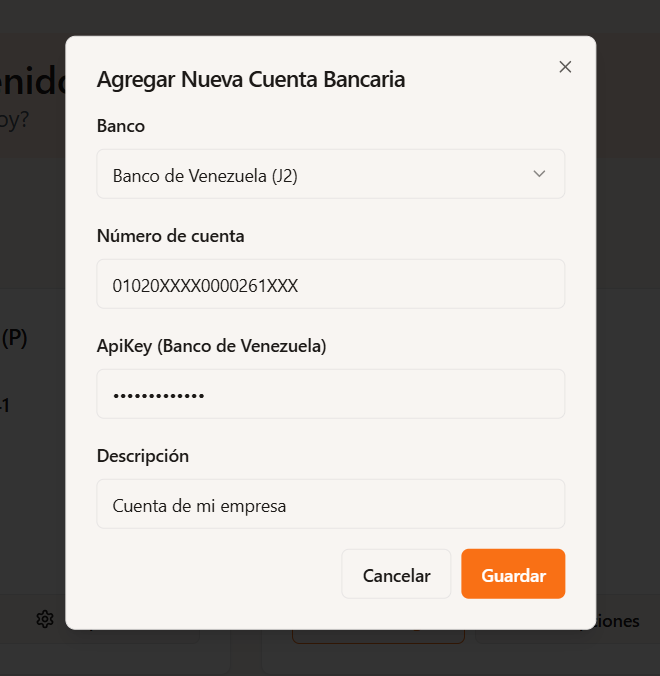 Formulario de registro de cuenta jurídica BDV en Pabilo